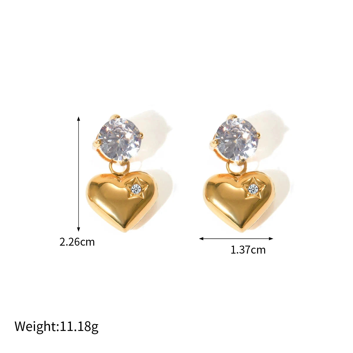 Heart Dangle Earring