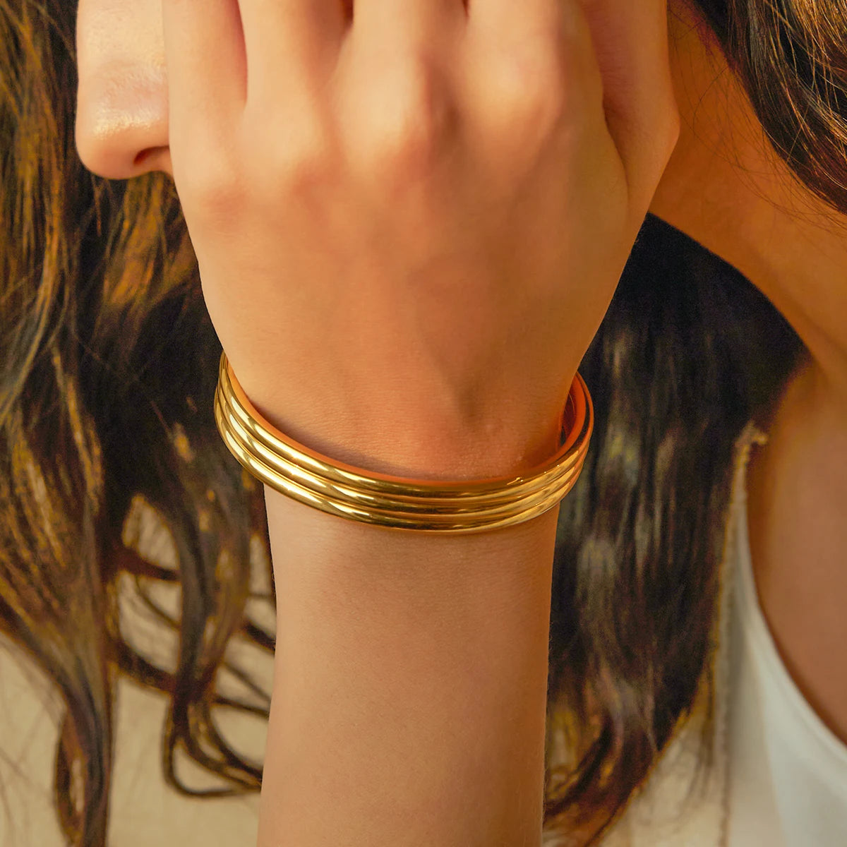 Minimalist Three Layer Bracelet